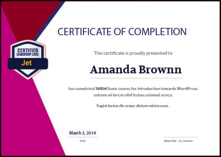 isabel teruel estilistas certificate 2